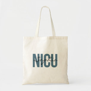 Bolso De Tela Enfermera de UCI Neonatal Tipografía Negrita Nombr