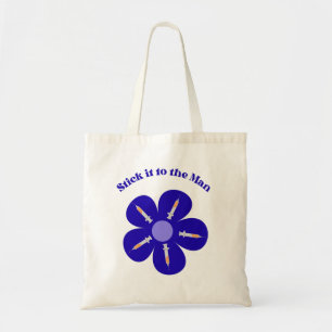 Bolso De Tela Enfermera Divertida Jeringa Flor Toma de Sangre