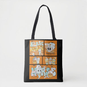 Bolso De Tela Enfermera divertida Naranja de Halloween Tile Cami