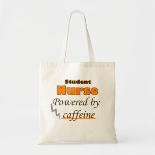 Bolso De Tela Enfermera estudiantil impulsada por cafeína