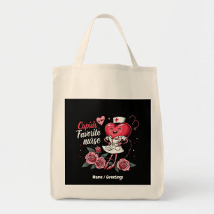 Bolso De Tela Enfermera favorita de Cupido y bonito San Valentín