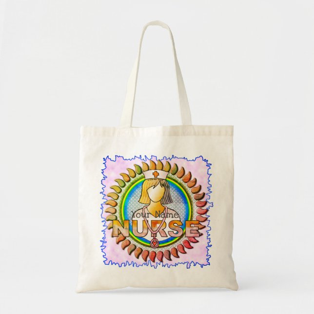 Bolso De Tela enfermera genial  (Frente)