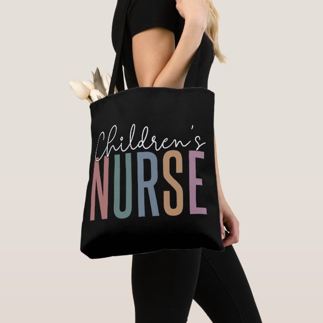 Bolso De Tela Enfermera infantil | Enfermería infantil retro (Detalle)