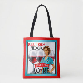 Bolso De Tela Enfermera Nostálgica Cute Pinup Asesoramiento Come