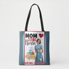 Bolso De Tela Enfermera nostálgica cute pinup mamá y enfermera