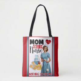 Bolso De Tela Enfermera nostálgica cute pinup mamá y enfermera