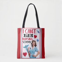 Bolso De Tela Enfermera Nostálgica en escuela de Enfermería