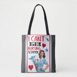 Bolso De Tela Enfermera Nostálgica en escuela de Enfermería