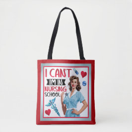 Bolso De Tela Enfermera Nostálgica en escuela de Enfermería