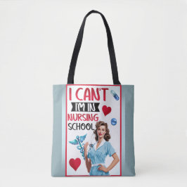 Bolso De Tela Enfermera Nostálgica en escuela de Enfermería