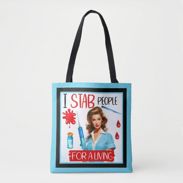 Bolso De Tela Enfermera nostálgica para ganarse la vida (Anverso)