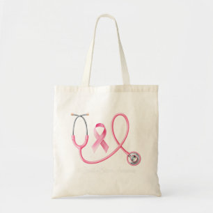 Bolso De Tela Enfermera oncólogo y de ocología de BC con cáncer 