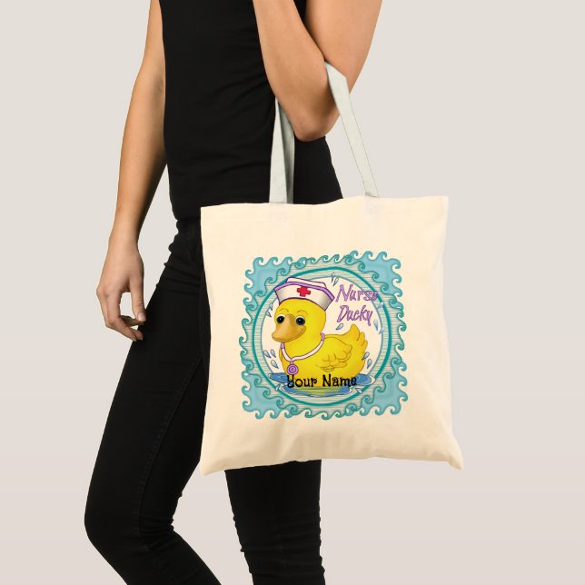Bolso De Tela Enfermera Pato (Anverso (producto))