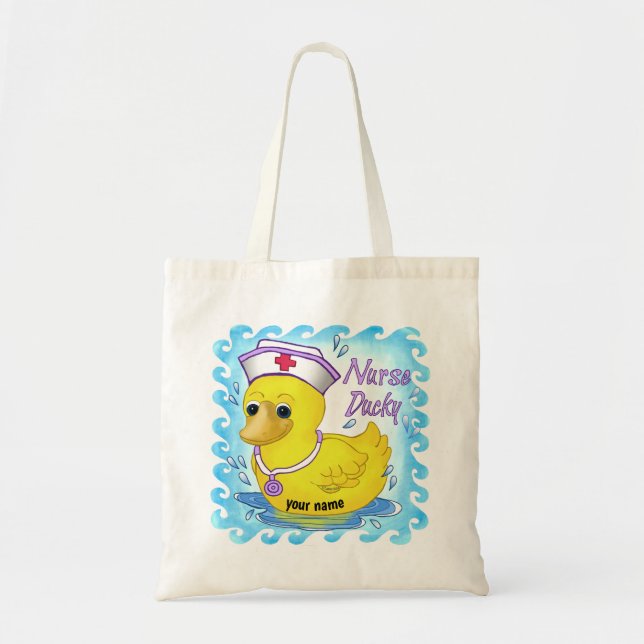 Bolso De Tela Enfermera Pato (Frente)