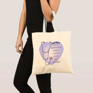 Bolso De Tela Enfermera pediátrica Stethoscope