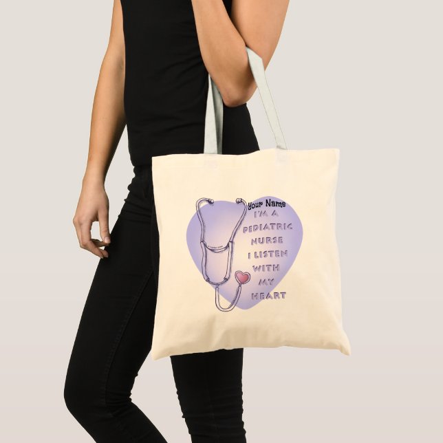 Bolso De Tela Enfermera pediátrica Stethoscope (Anverso (producto))