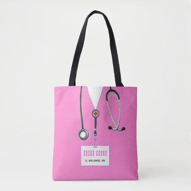 Bolso De Tela Enfermera personalizada (Anverso)