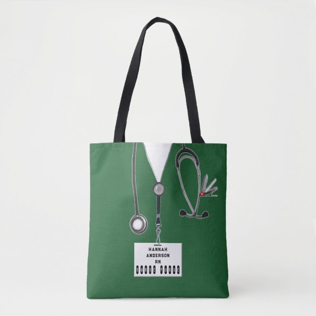 Bolso De Tela Enfermera personalizada (Anverso)