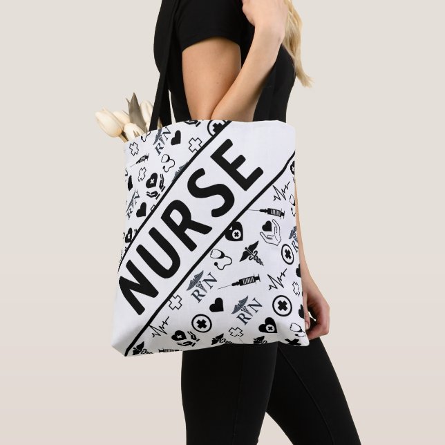 Bolso De Tela Enfermera personalizada (Detalle)
