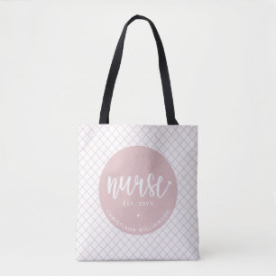 Bolso De Tela Enfermera personalizada RN graduación Elegante