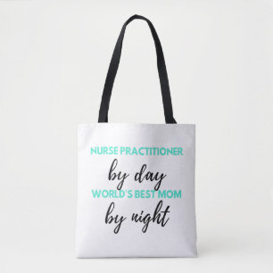 Bolso De Tela Enfermera practicante por la mejor mamá del mundo 