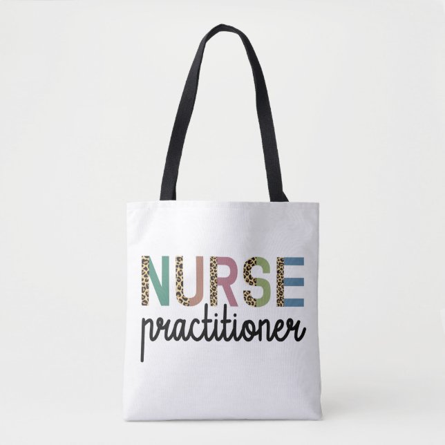 Bolso De Tela Enfermera Profesional Enfermero de enfermería NP r (Anverso)