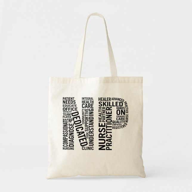 Bolso De Tela Enfermera Profesional NP (Frente)