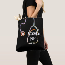 Bolso De Tela Enfermera Profesional NP Regalo RN Stethoscope