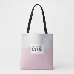 Bolso De Tela Enfermera RN BSN Simple Cute Personalizado