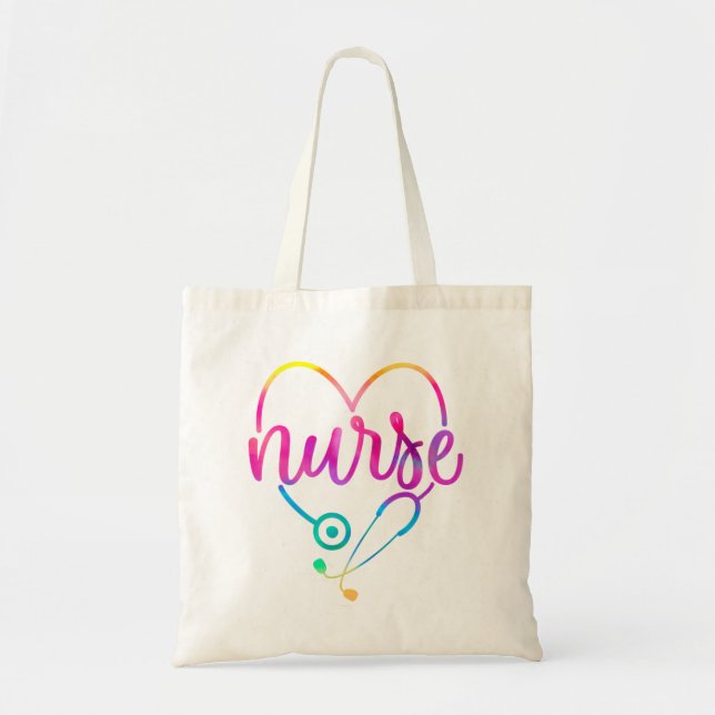 Bolso De Tela Enfermera Stethoscope (Frente)