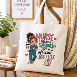 Bolso De Tela Enfermera Superhéroe Caprichosa