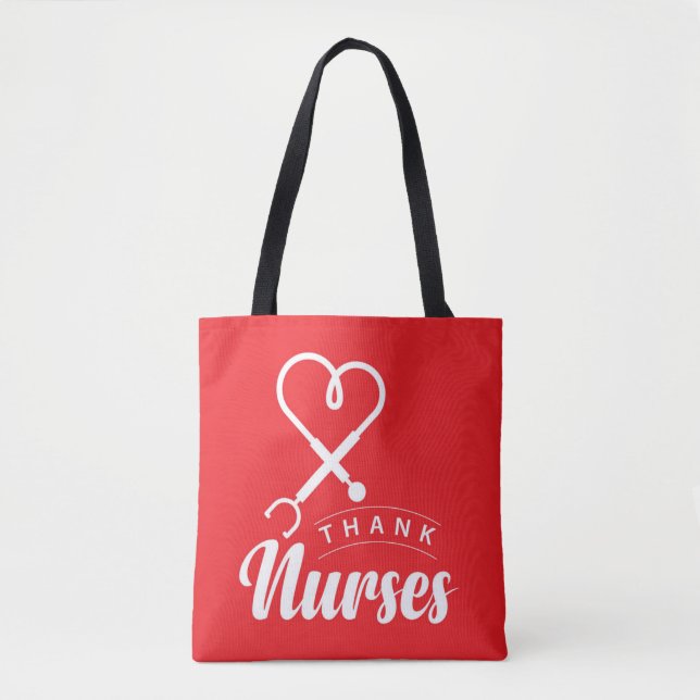 Bolso De Tela Enfermeras de agradecimiento (Anverso)