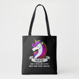 Bolso De Tela Enfermeras de enfermería de unicornio mágico mujer