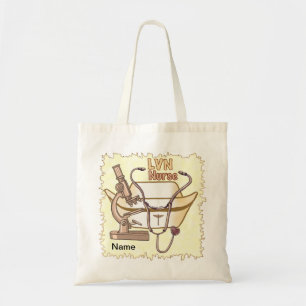 Bolso De Tela enfermeras de personalizado del Collage de LVN en 