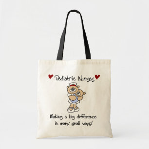 Bolso De Tela Enfermeras pediátricas de Oso camisetas y regalos