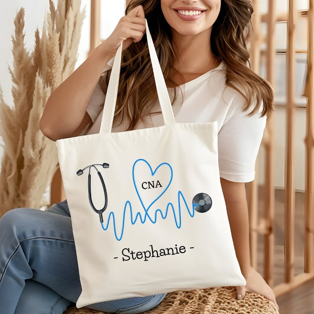 Bolso De Tela Enfermeras personalizadas Tote Bags RN LPN CNA PA  (Subido por el creador)