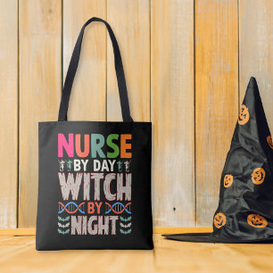 Bolso De Tela Enfermeras por día Bruja por Enfermería de Hallowe