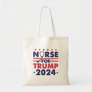 Bolso De Tela Enfermeras Retro Para Trump 2024 La Bandera Estrel