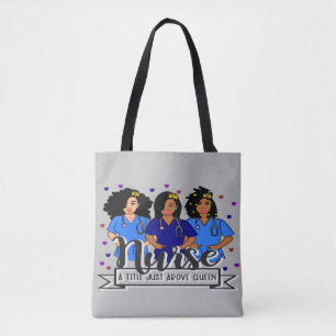 Bolso De Tela Enfermero negro afrocuidador