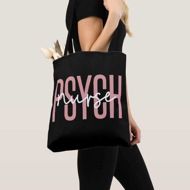 Bolso De Tela Enfermero Psych | Regalos para enfermera de salud  (Detalle)