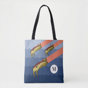 Bolso De Tela Enjambre de Anomalocaris - Prehistórico Personaliz