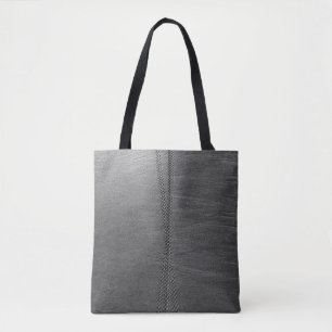 Bolso De Tela Enlace de cadena plateada en textiles grises