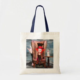 Bolso De Tela Enojado como diseñador Alicia del sombrerero en