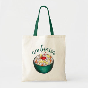 Bolso De Tela Ensalada de frutas con marismas de coco en el sur