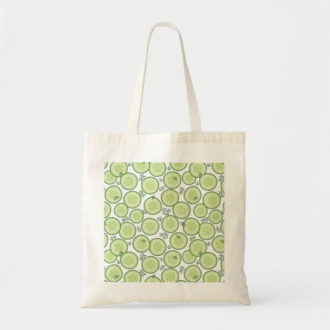 Bolso De Tela Ensalada de pepino (Frente)