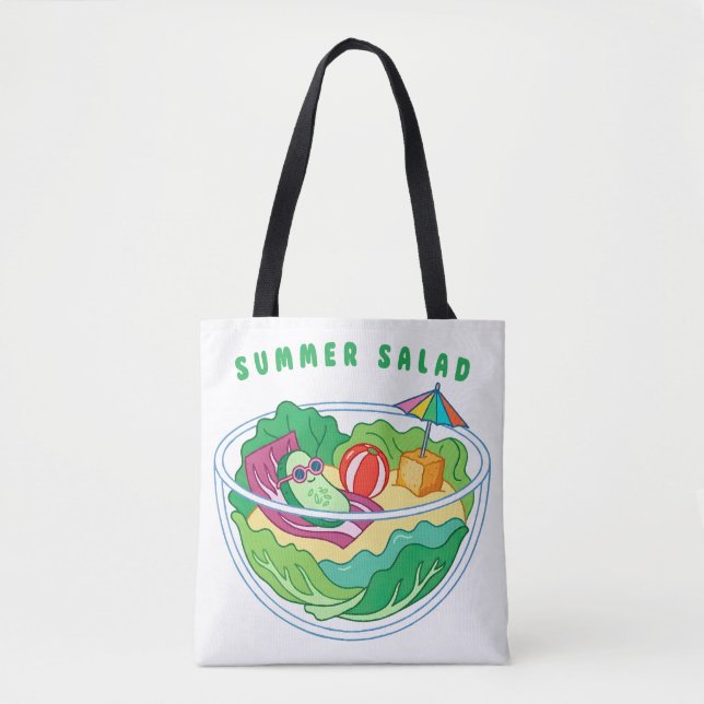 Bolso De Tela Ensalada de Verano (Anverso)