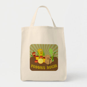 Bolso De Tela Ensalada divertida Personalizado de rock de delici