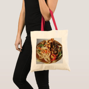 Bolso De Tela Ensalada picante de papaya de Ayutthaya [Som Tam] 