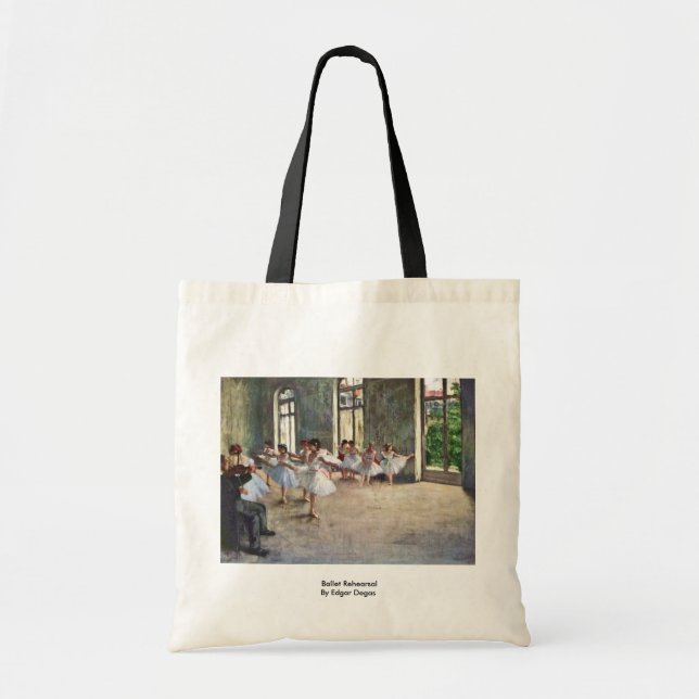 Bolso De Tela Ensayo De Ballet De Edgar Degas (Frente)