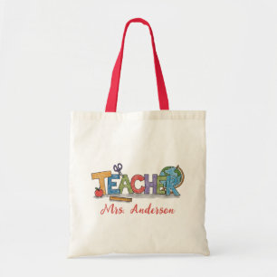 Bolso De Tela Enseñador de nombre personalizado de Apple Pencil 